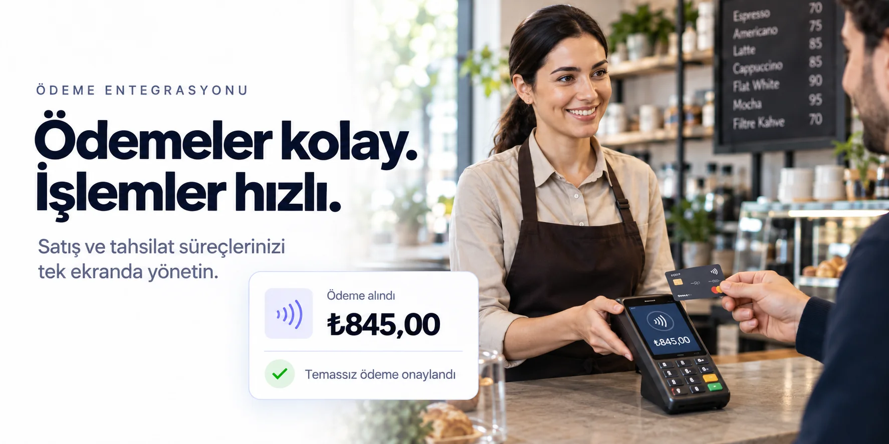 JetPos ödeme entegrasyonu ve temassız tahsilat